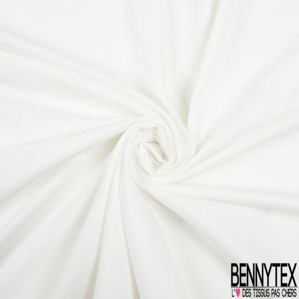 Jersey coton uni blanc optique grande laize