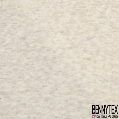 Jersey milano coton gris clair chiné