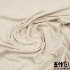 Jersey milano coton gris clair chiné