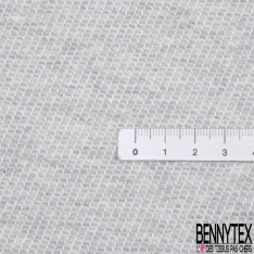 Molleton fin bouclette élasthanne rouge mandarin grande laize