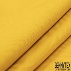 Velours deux milles raies élasthanne uni bouton d'or
