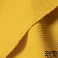 Velours deux milles raies élasthanne uni bouton d'or