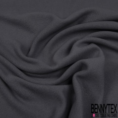 Polaire double face ignifugée anthracite
