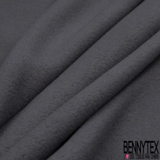 Polaire double face ignifugée anthracite