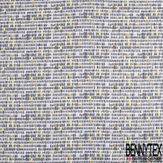 Coton enduit imprimé touche de peinture fond blanc discret
