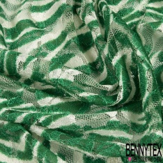 Dentelle polyamide élasthanne losange fantaisie uni safran