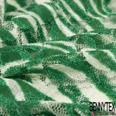 Dentelle polyamide élasthanne losange fantaisie uni safran