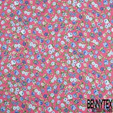 Satinette polyester imprimé amérindien sinusoïde ton violet vert citron vert givré pastel
