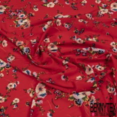 Microfibre imprimé aftricain esprit wax multicolore