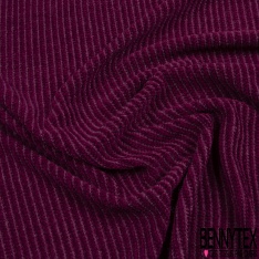 Maille fine jersey tricot touché cachemire uni orchidée