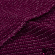 Maille fine jersey tricot touché cachemire uni orchidée