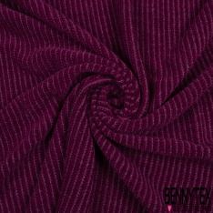 Maille fine jersey tricot touché cachemire uni orchidée