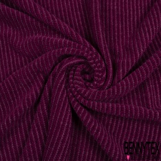 Maille fine jersey tricot touché cachemire uni orchidée