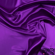 Satin polyester élasthanne océan au clair de lune