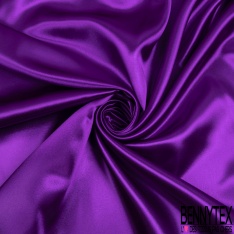 Satin polyester élasthanne océan au clair de lune