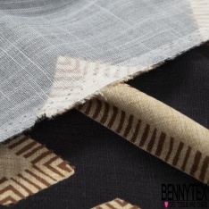 Lin viscose fin blanc discret