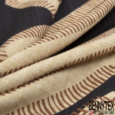 Lin viscose fin blanc discret