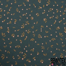 Toile de Coton effet Grain coloris Camel
