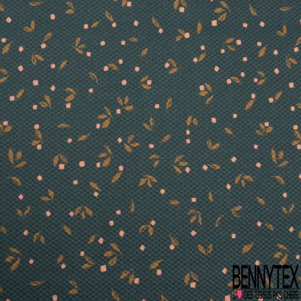 Toile de Coton effet Grain coloris Camel