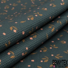 Toile de Coton effet Grain coloris Camel