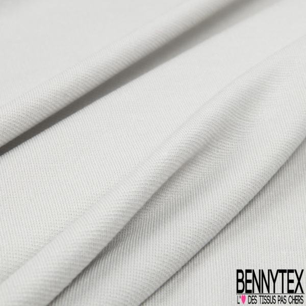 Milano coton viscose uni gris perle