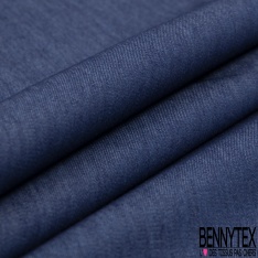 Chambray coton viscose chemise Liberty of London bleu denim moyen