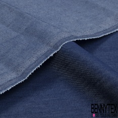 Chambray coton viscose chemise Liberty of London bleu denim moyen