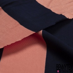 Jersey viscose imprimé mini tête de mort et mini bouquet floral noir fond noir