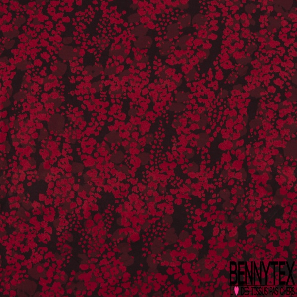 Polyamide élasthanne lingerie motif tâche noir rouge