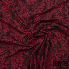 Polyamide élasthanne lingerie motif tâche noir rouge