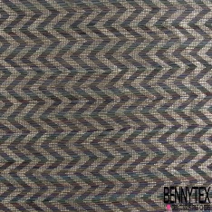 Résille Elasthanne rayure Horizontale Disco Lurex Multicolore