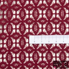 Dentelle polyamide élasthanne losange fantaisie uni vert émeraude