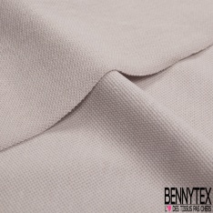 Jersey Coton Piqué Uni Bleu Ciel Grande Laize