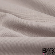 Jersey Coton Piqué Uni Bleu Ciel Grande Laize