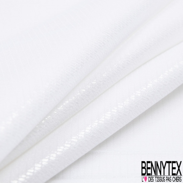 Mousseline de soie crêpée rayure fantaisie verticale texturée ton sur ton limonade