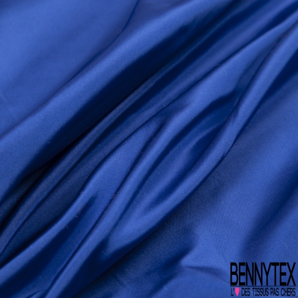 Taffetas polyester uni petit ottoman uni bleu électrique