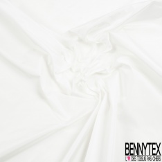 Taffetas polyester uni argent givré