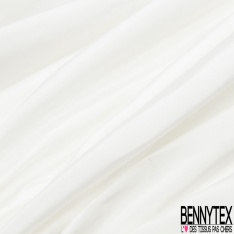 Taffetas polyester uni argent givré