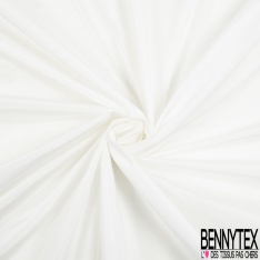 Taffetas polyester uni argent givré