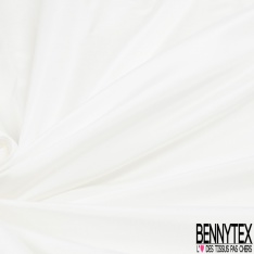 Taffetas polyester uni argent givré