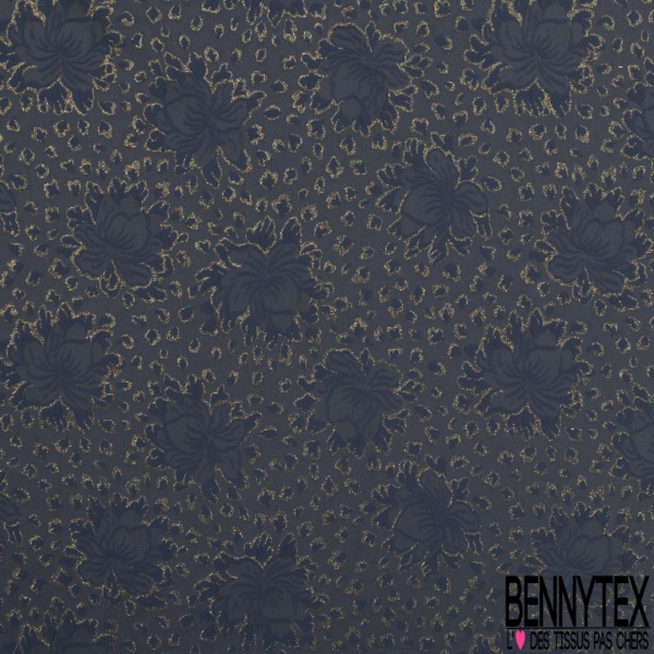 Polyamide élasthanne lingerie motif losange fantaisie gaufré pois lurex or ton sur ton mandarine