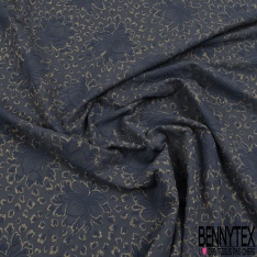 Polyamide élasthanne lingerie motif losange fantaisie gaufré pois lurex or ton sur ton mandarine