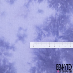 Coton double gaze tie and dye violette persane brume du soir