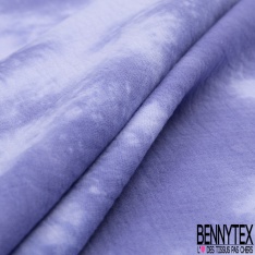 Coton double gaze tie and dye violette persane brume du soir