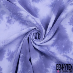 Coton double gaze tie and dye violette persane brume du soir