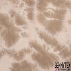 Coton double gaze tie and dye ambroisine thé vert