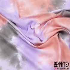 Coton double gaze tie and dye charbon souris