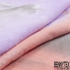 Coton double gaze tie and dye charbon souris