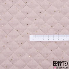 Double gaze coton matelassée lotus pastille or