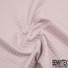 Double gaze coton matelassée lotus pastille or